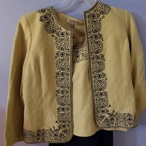 Size 16P Yellow Kasper suit with Sag Harbor dress pants, also size 16P